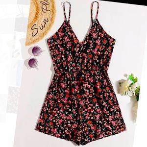 Shein floral cami romper